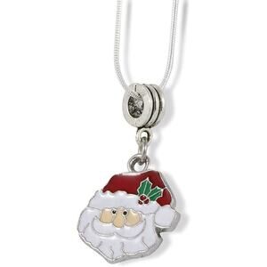 Santa Head Necklace - Christmas Noel St Nick Saint Nicolas